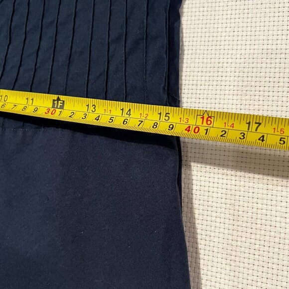 OBSTINACY Brazil Navy Blue Strapless Floral Embroidered Dress Size Large - Picture 5 of 13